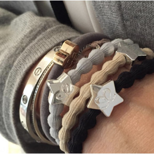 byElois - Stylish Silver - sada 3 gumiček do vlasů