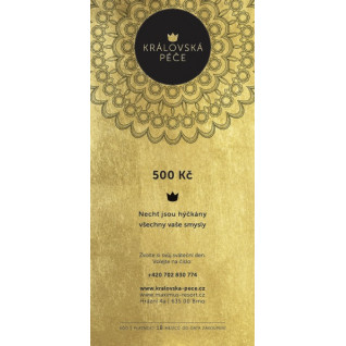 Dárkový poukaz - SALON - v hodnotě 500 Kč