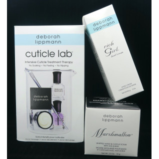 Deborah Lippmann - Vánoční sada pro dokonalou domácí manikúru - s krémem na ruce jako s dárkem