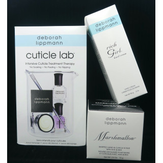 Deborah Lippmann - Vánoční sada pro dokonalou domácí manikúru - s krémem na ruce jako s dárkem