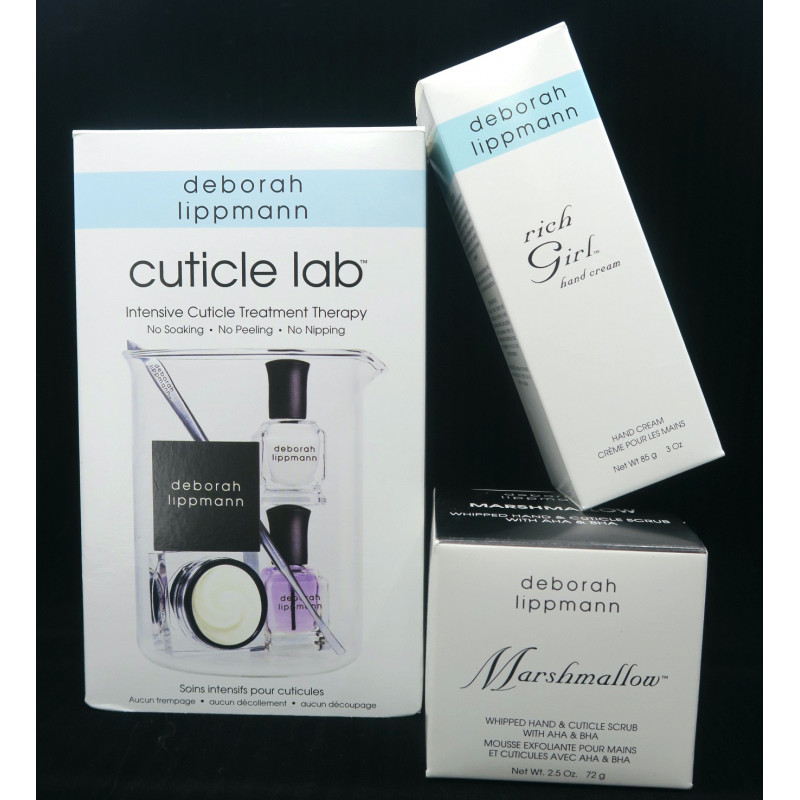 Deborah Lippmann - Vánoční sada pro dokonalou domácí manikúru - s krémem na ruce jako s dárkem
