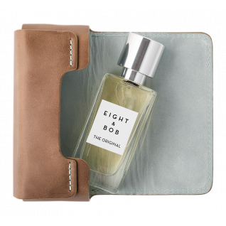 Eight & Bob - Originální kožené pouzdro na parfémy 30 ml - CAMEL