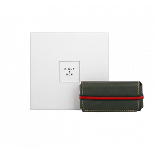 Eight & Bob - Originální kožené pouzdro na parfémy 30 ml - FOREST GREEN